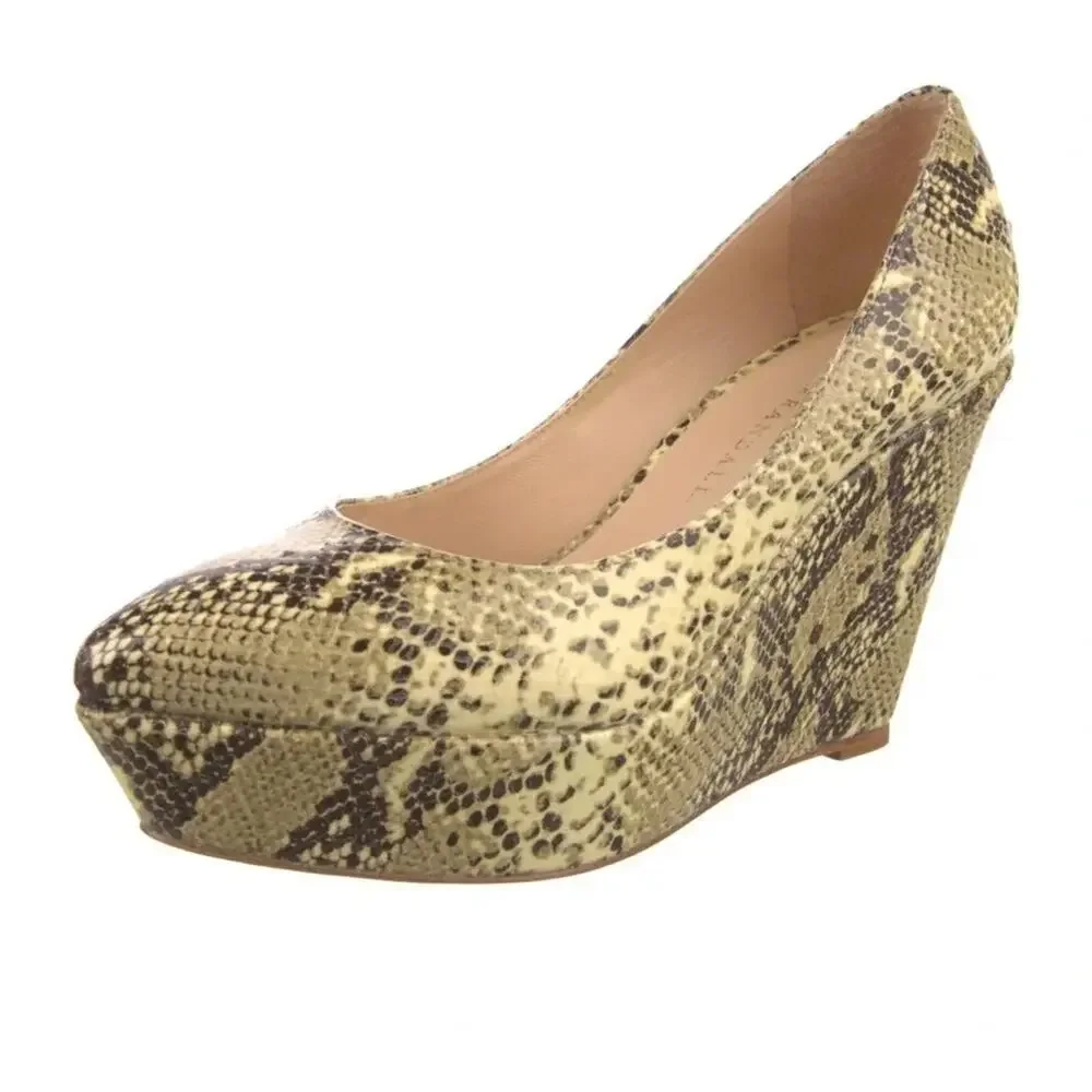LOEFFLER RANDALL Patent Leather Animal Print Pumps Size: 6 New